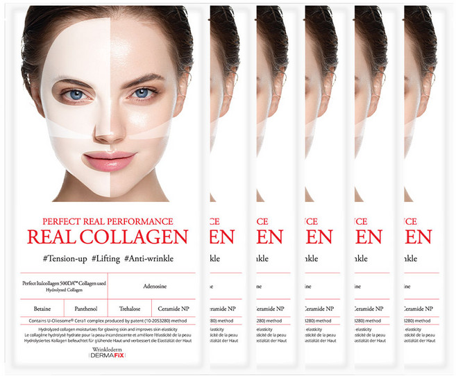 더마픽스 퍼펙트 리얼 퍼포먼스 리얼콜라겐 마스크, 6개입, 1개