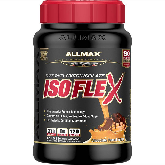ALLMAX ISOFLEX分離乳清蛋白粉, 1個, 907克