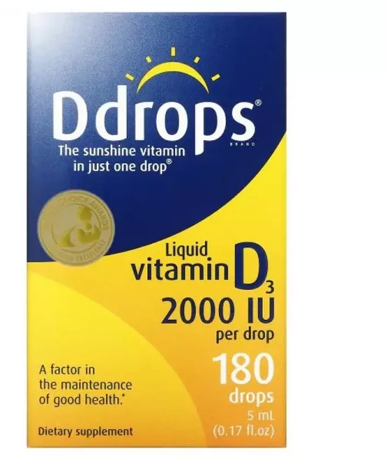 디드랍스 리퀴드 액상 비타민 Vitamin D3 2000IU 0.17, 1개, 5ml - 쿠팡