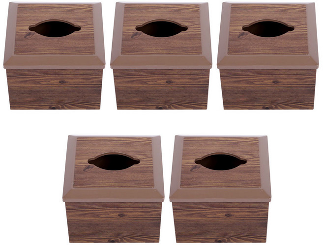 지오리빙 고목냅킨함 5개 플라스틱 휴지 케이스 식당 업소용 사각티슈함