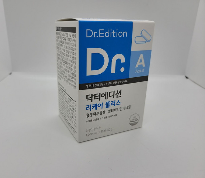 닥터에디션 리케어 플러스 홍경천 비타민B 마그네슘 멀티비타민, 1개, 60정