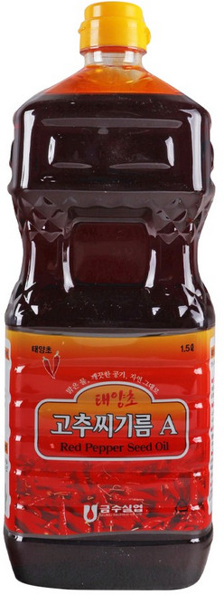 금수 태양초 고추씨기름A 1.5L, 1개