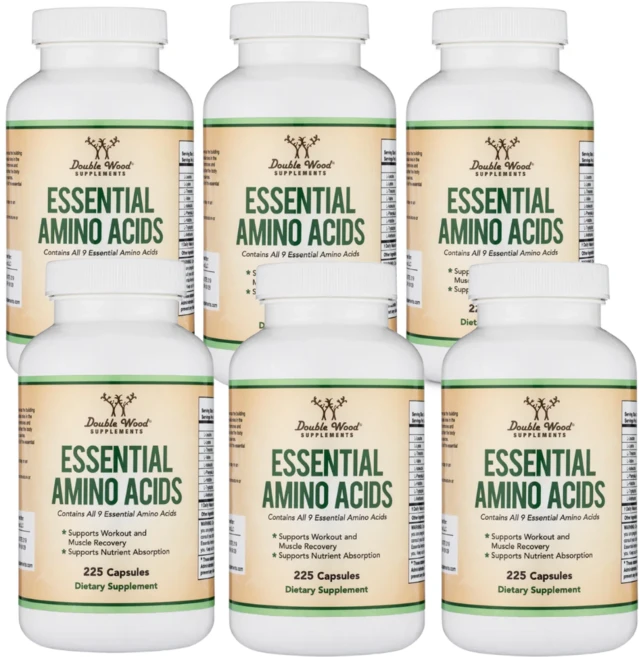 더블우드 에센셜 아미노산 BCAAs 류신 캡슐 Double Wood Essential Amino Acids, 225정, 6개 - 쿠팡