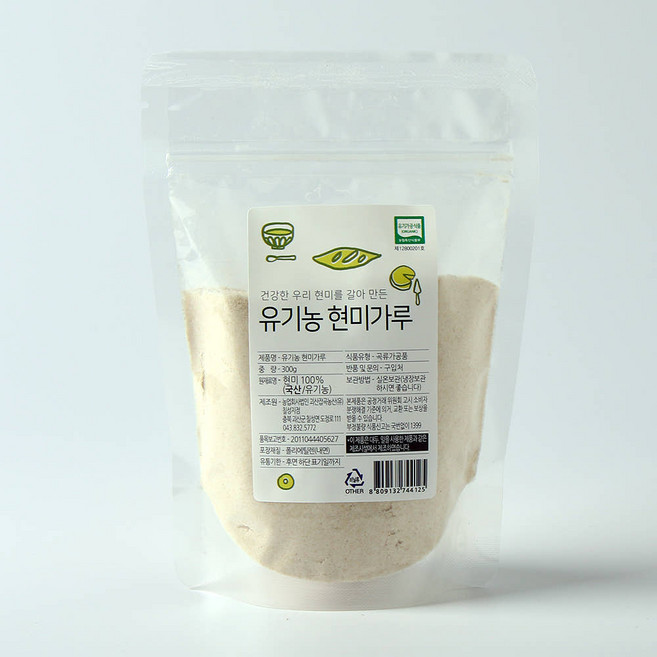 유기농 국산 현미가루 300g 5kg, 1개