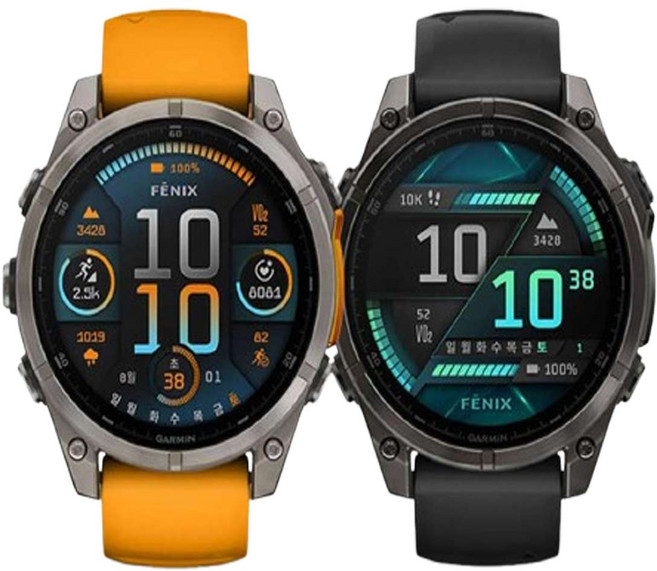[세계판매1위]가민 정품 FENIX8 GPS 프리미엄 아웃도어 스마트워치[4347mm AMOLED], AMOLED_47mm오렌지그라파이트