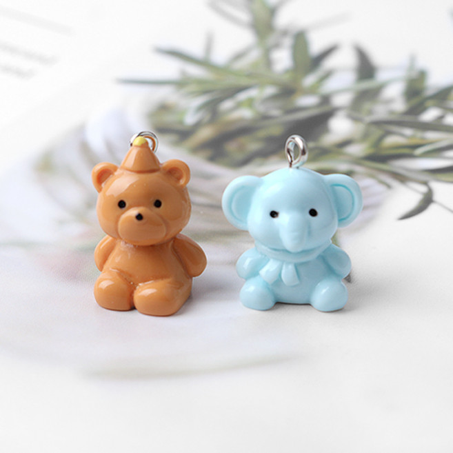 비즈아이 [6708-02]호마이카펜던트 동물친구들 1개