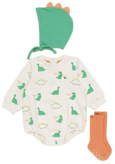블루독베이비 BLUEDOG BABY IV드로잉디노SET바디슈트 46170-676-01 출산백일돌 46170-676-01-BON 492706