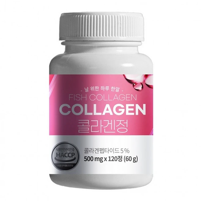 [이너콜] 콜라겐 히알루론산정 500mg 4개월분, 1개, 120회분 - 쿠팡