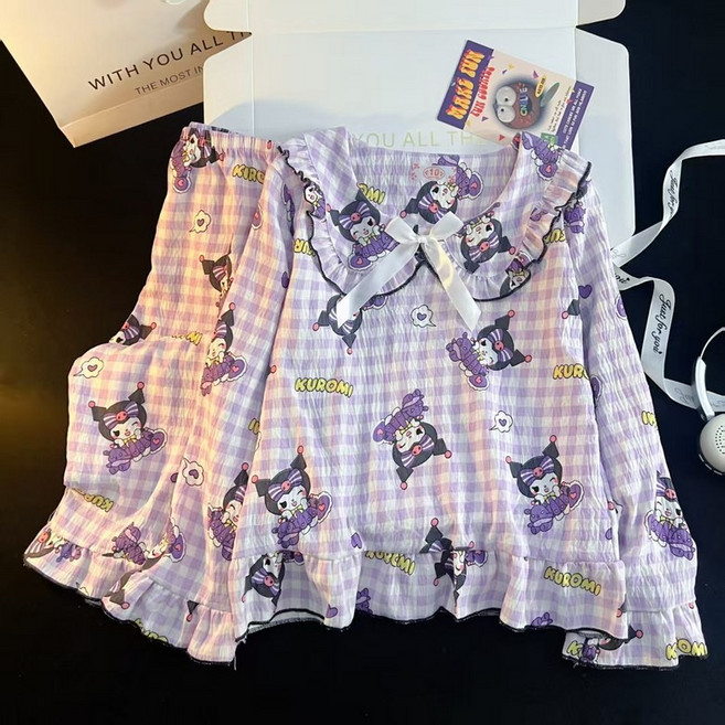 LOVEND 산리오 여아 파자마 사계절 잠옷세트 귀여운 홈웨어