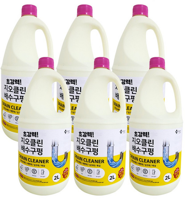 지오클린 배수구펑, 2L, 6개