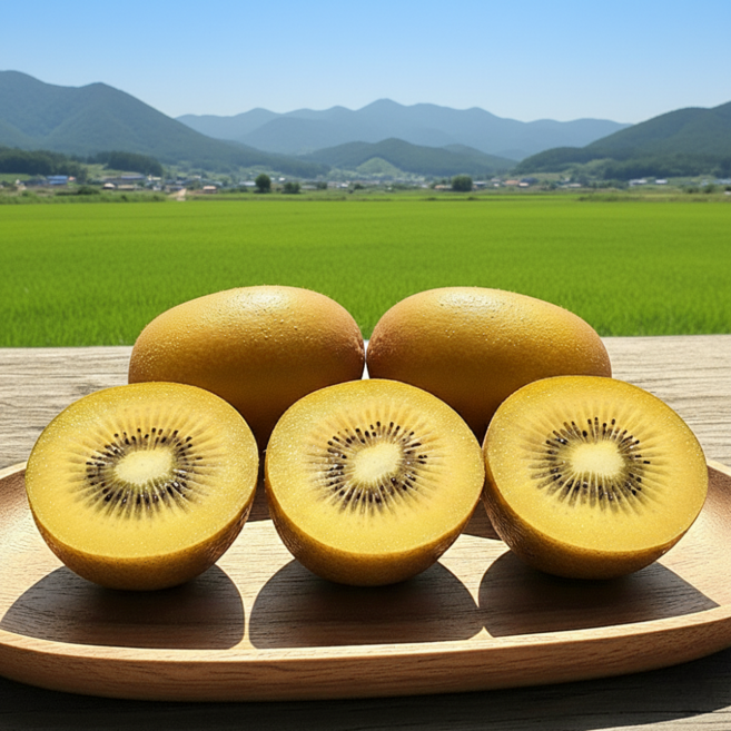 농부의약속 산지직송 국산 고당도 골드키위, 1박스, 대과 3kg (28과 내외)