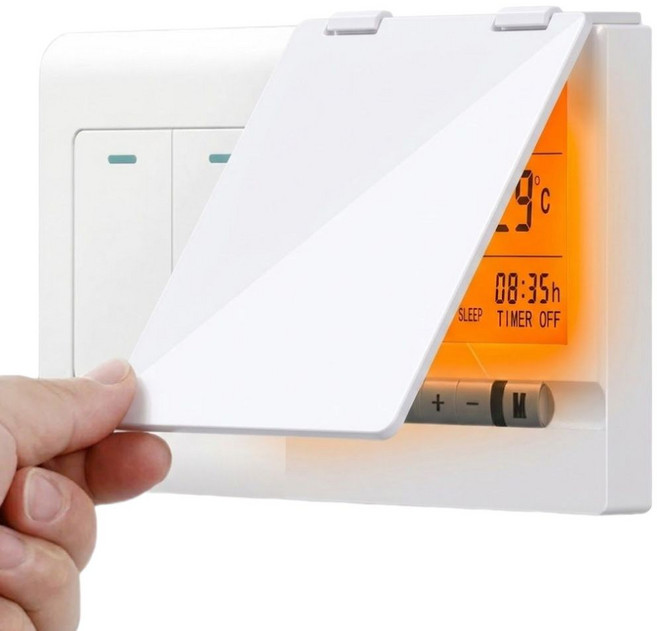 비앙디 스위치가리개 온도조절기 커버 불빛차단 덮개, 화이트