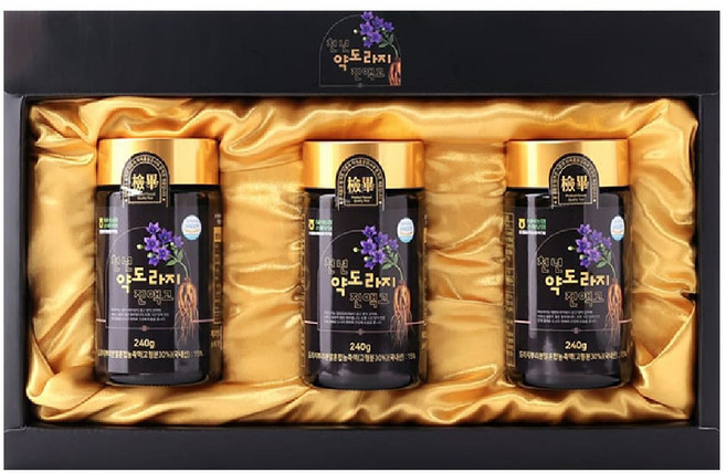 천년 약도라지 진액고 도라지 농축액, 3개, 240g