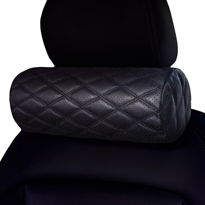 볼체 메모리폼 차량용목쿠션 자동차 목받침 목베개, 2개, 01.클래식블랙