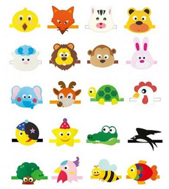 꾸미기만들기 역할머리띠- 동물머리띠 B, 달, 1개