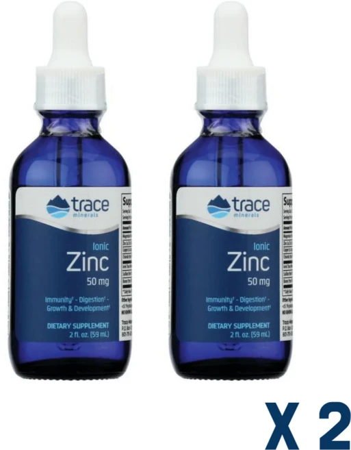 트레이스미네랄스 이오닉 징크 50mg 59ml, 2개 - 쿠팡