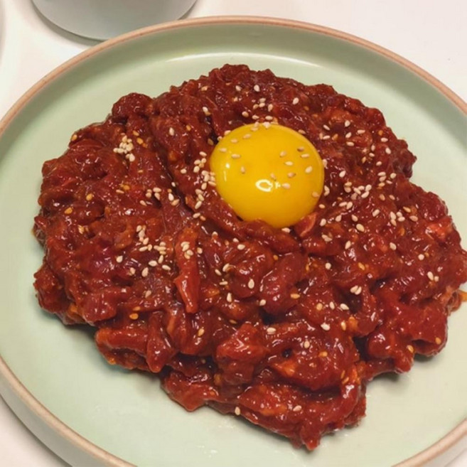 국내산 한우 육사시미 보리소육회 양념장포함, 4. 보리소육회300g, 300g, 1개