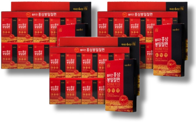 횽솸정꽈 홍삼편 봉밀 홍삼절편 봉밀절편 홍삼 절임 말랭이 말랑이 6년근홍삼절편 홍삼편, 3박스, 200g