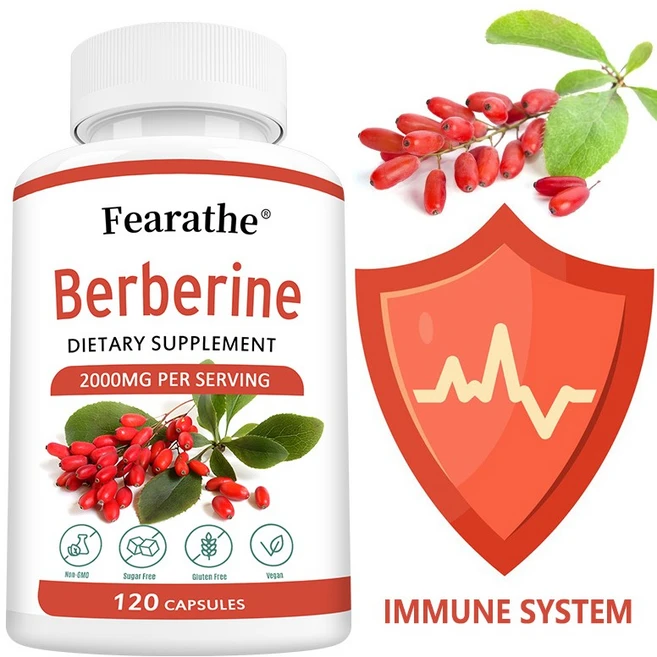 베르베린 보충제 소화기 계통 지원 심장 면역 체계 건강 혈당 밸런스 체중 관리, 1개, 120정 - 쿠팡