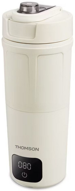 THOMSON 行熱杯，智能溫控保溫杯，316不鏽鋼內膽，AC/Type-C雙供電，附贈多配件, 厚奶茶, 1個, 600ml