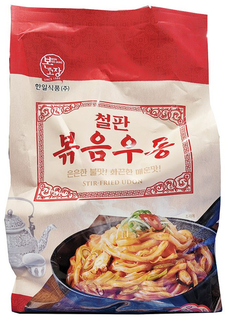 트레이더스 본고장 철판 볶음 우동 222G X 6입 아이스박스포장, 단품