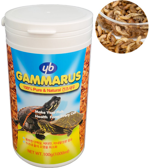 YB 감마루스 1000ml 사료, 100g, 1개