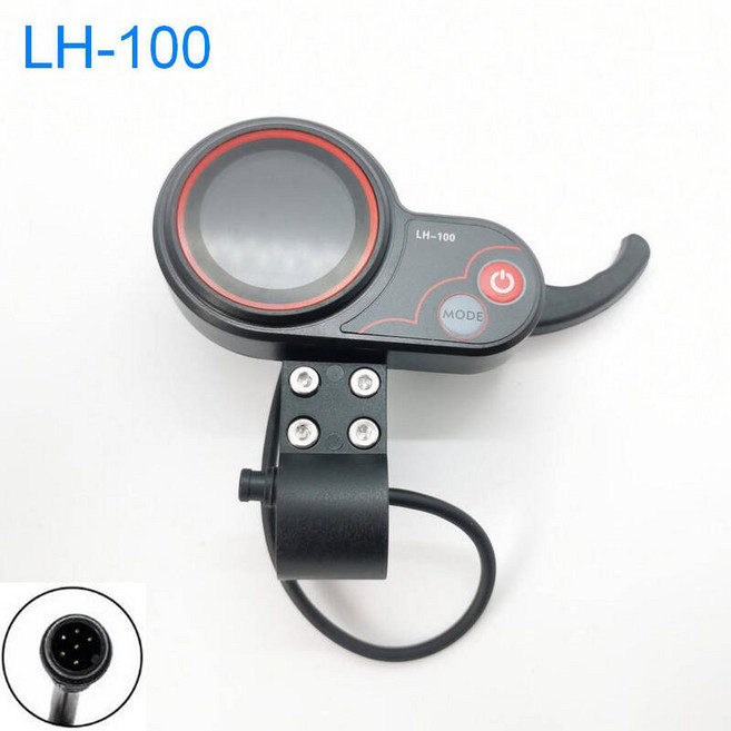 전동킥보드 컨트롤러 부품 전기 스쿠터 계기판 디스플레이 대시 보드 핑거 스로틀 Kugoo M4 SEALUP TF100 NJ AOXIONG Jh01 LCD 계량기 24V 36V, 1개, [11] LH-100 60V