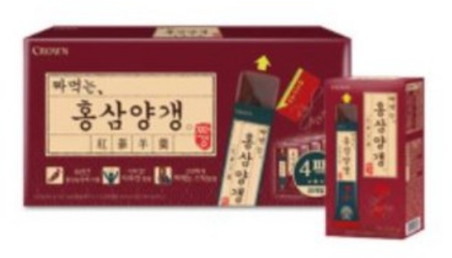 크라운 짜먹는 홍삼 양갱, 30g, 23개