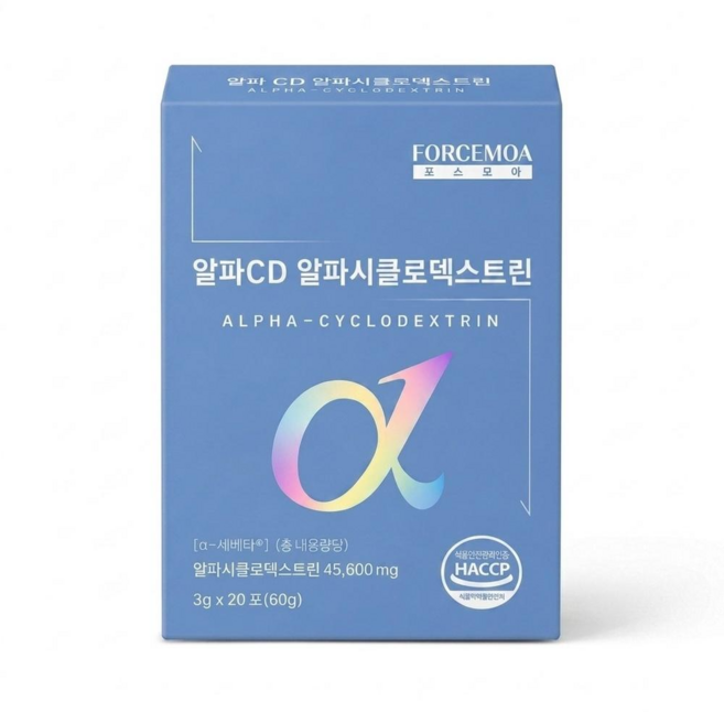 포스모아 알파CD 알파시클로덱스트린 HACCP 분말, 1개, 20회분