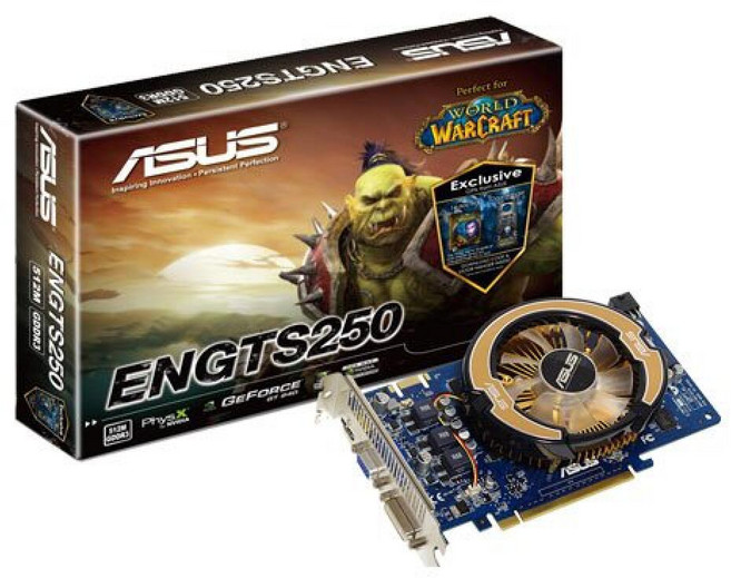 Asus nVidia GeForce GTS250 512MB DDR3 VGA/DVI/HDMI PCI-Express 비디오 카드 ENGTS250/DI/512MD3/WW 143385, Asus nVidia GeForce GTS250 512
