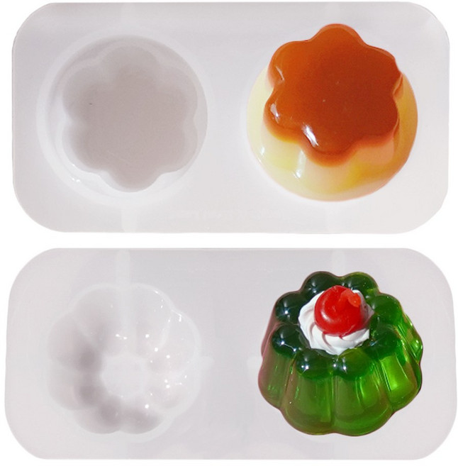 [마니랜드] 푸딩 몰드 2종 세트, 1세트, 반투명