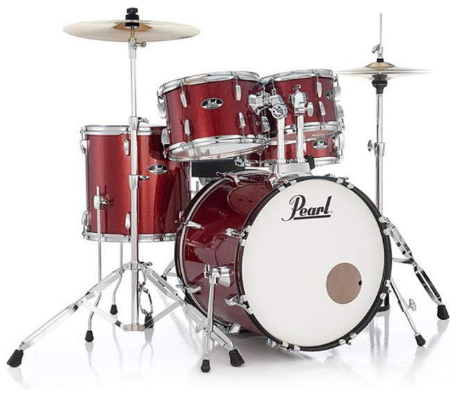 Pearl 펄 로드쇼 5기통 드럼세트 RS525SC, 로드쇼 No.91_레드 와인, 1개