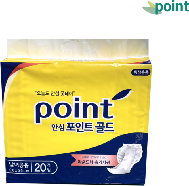 안심 포인트 속기저귀 골드 라운드형 3팩 4팩 6팩 12팩, 20개입, 3개