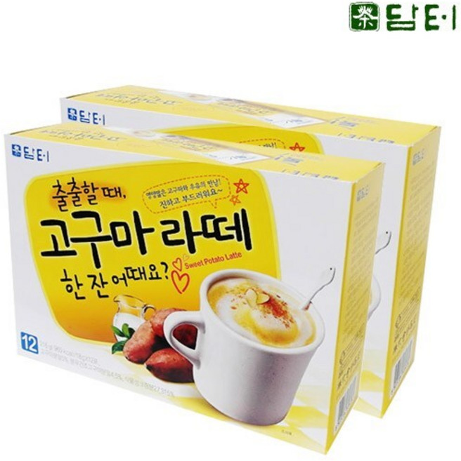 [담터] 고구마라떼 216g, 18g, 1개, 12개입