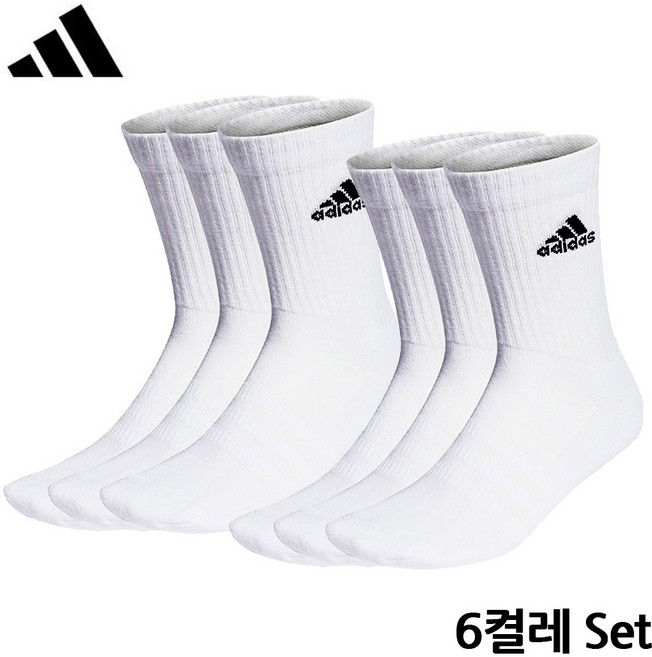 아디다스 스포츠 양말 6P셋트 퍼포먼스 헬스 운동
