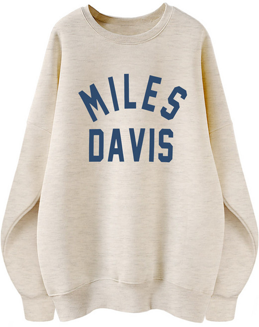 엠제이스타 남녀공용 오버핏 맨투맨 MILES 여성 여자 레터링 긴팔 티셔츠