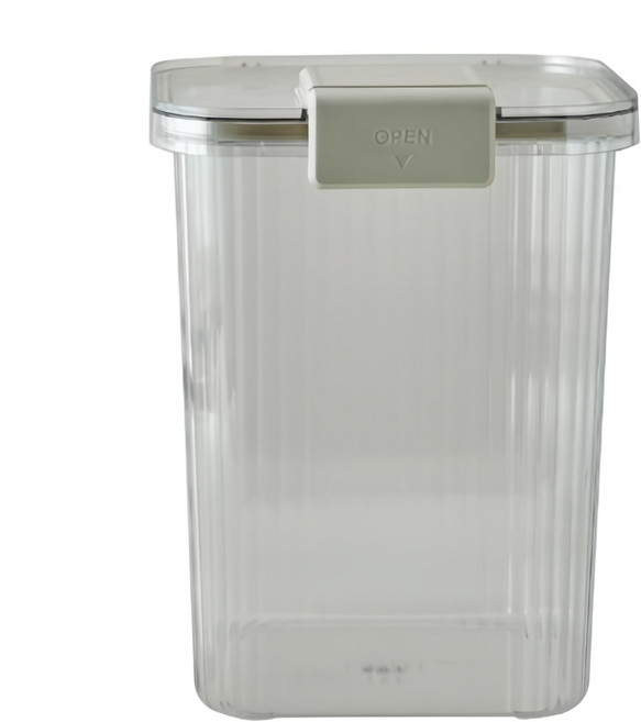 한샘 클리어 쌀통 10kg +계랑컵, 투명, 1개