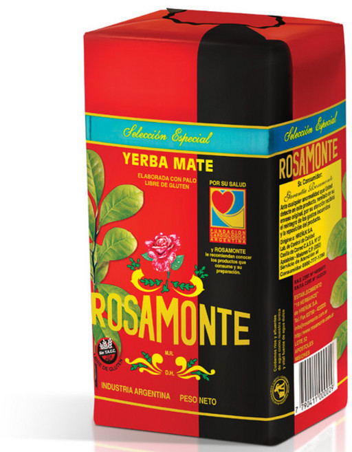 1kg 마테 마떼차 Rosamonte Yerba Mate 다이어트차 아르헨티나 남미, 1개, 1개입