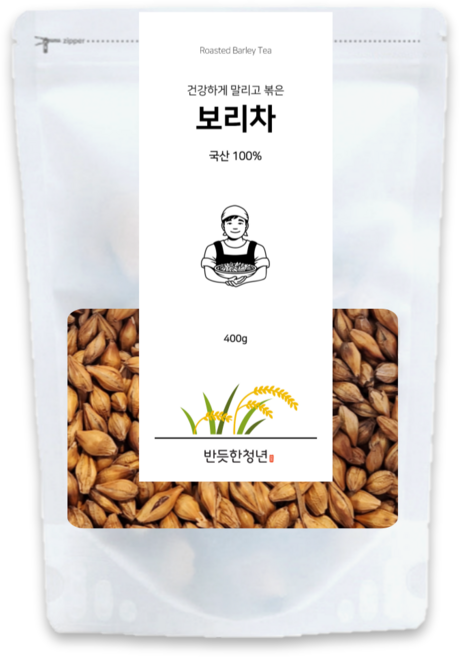 반듯한청년 국산 볶은 보리차 세척 건조 햇, 1개, 1개입, 400g