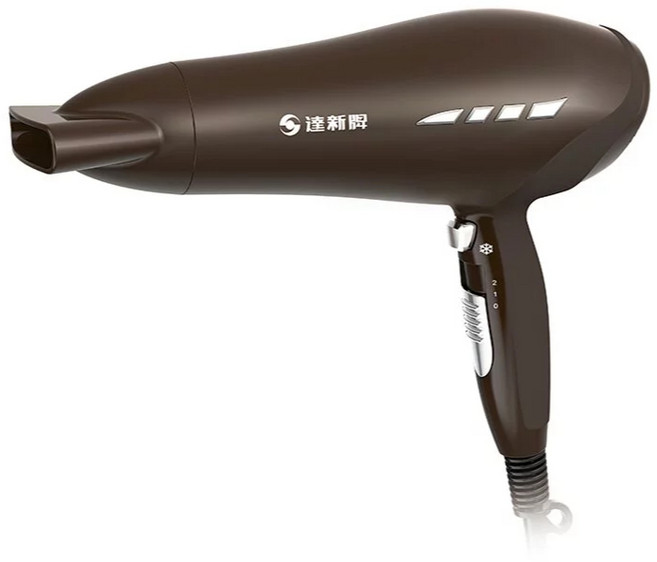 達新牌 1400W超大風量吹風機 瞬間冷風功能 TS-2828, 咖啡色