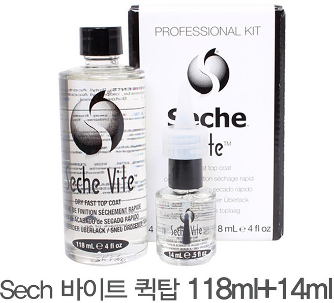 쎄체 바이트 퀵탑(대) 118ml+14ml 탑코트 손톱균열방지, 1개