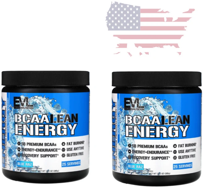 EVL BCAA 린 에너지 블루 라즈맛 285g 2개 정픔 - 쿠팡