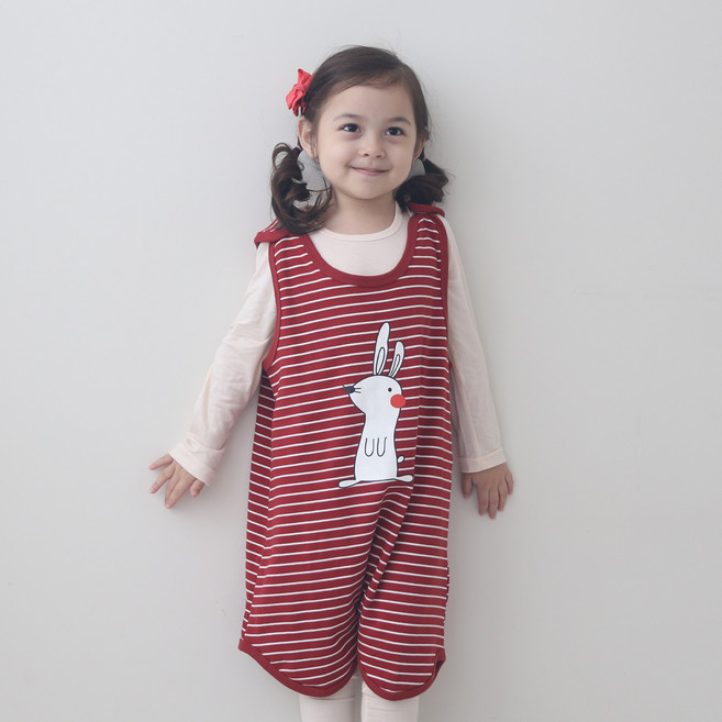 (원가판매중) 잼베이비 국내생산 (수면조끼 초딩 선염ST 5색) 후라이스스판 봄 가을 겨울 아동 잠옷 원피스