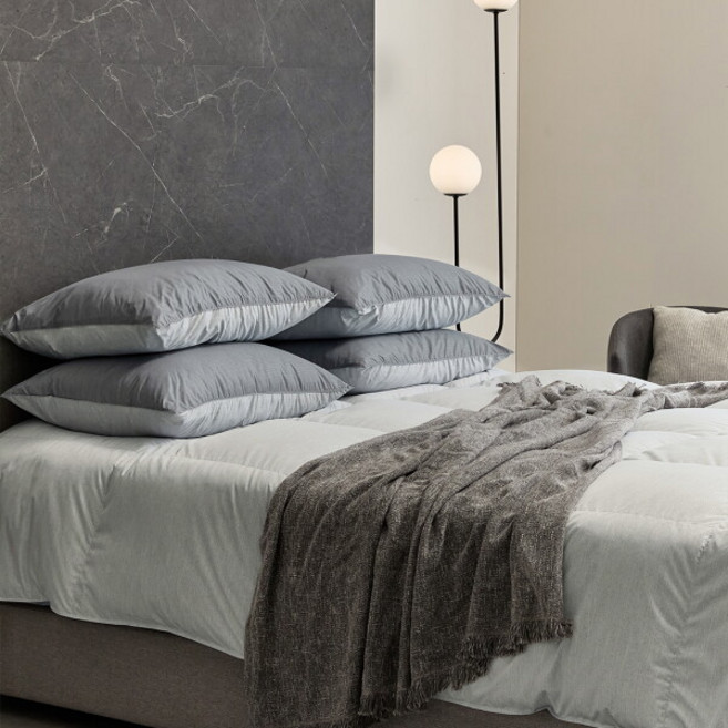 [파르페by알레르망] 헤일로 알러지케어 다운차렵(W80%)이불 베개커버세트 Q