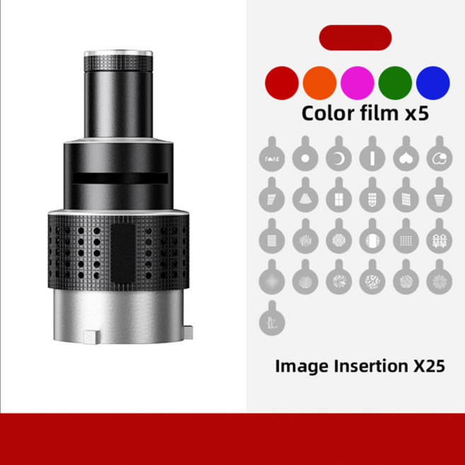 Aputure Godox Jinbei Bowens 마운트 LED 플러그인 콘덴서 광학 포커싱 프로젝션에 적합한 Shiyan 사진 스포트라이트, 25