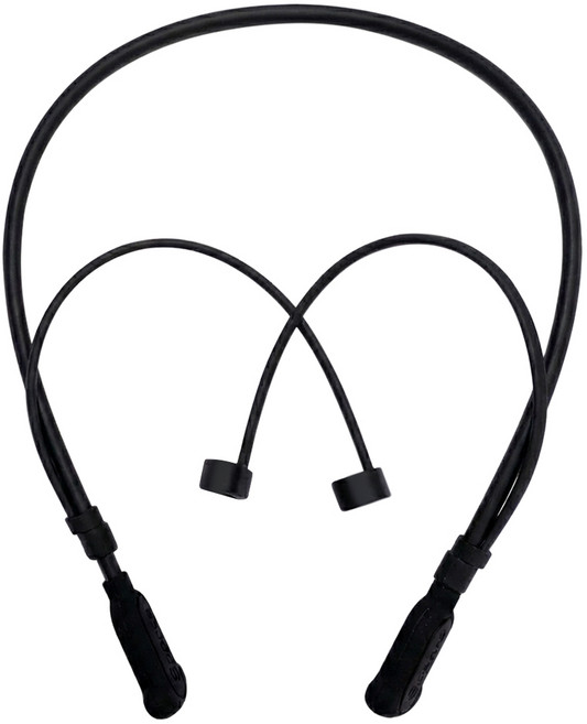 더조은셀러 런닝 마스터 넥밴드 분실방지 스트랩 실리콘 에어팟 호환, 1개, 블랙, 에어팟4/3/프로3/프로2