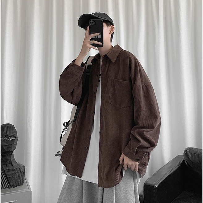 CITYBOY 日系 寬鬆燈芯絨襯衫