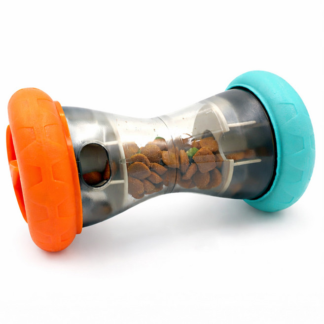 모디홈 강아지 간식놀이 장난감 고양이 간식볼, 1개, 오렌지블루