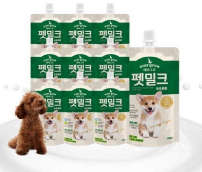 에버그로 강아지 펫밀크, 눈&관절, 150ml, 10개