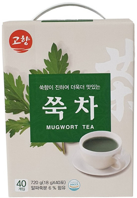 고향 쑥차, 18g, 40개입, 1개